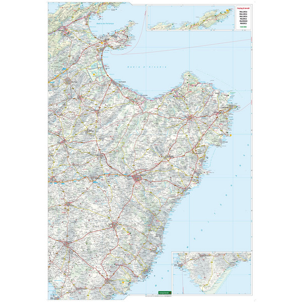 MALLORCA, STRAßENKARTE 1:50.000, FREYTAG &  BERNDT