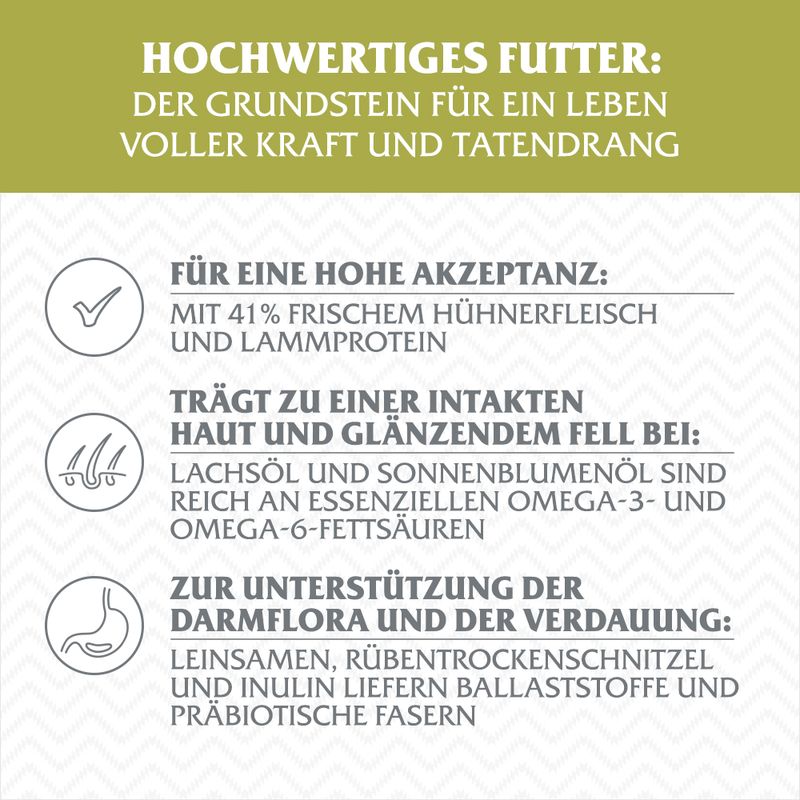 Wolf of Wilderness Adult 'Green Fields' - Lamm