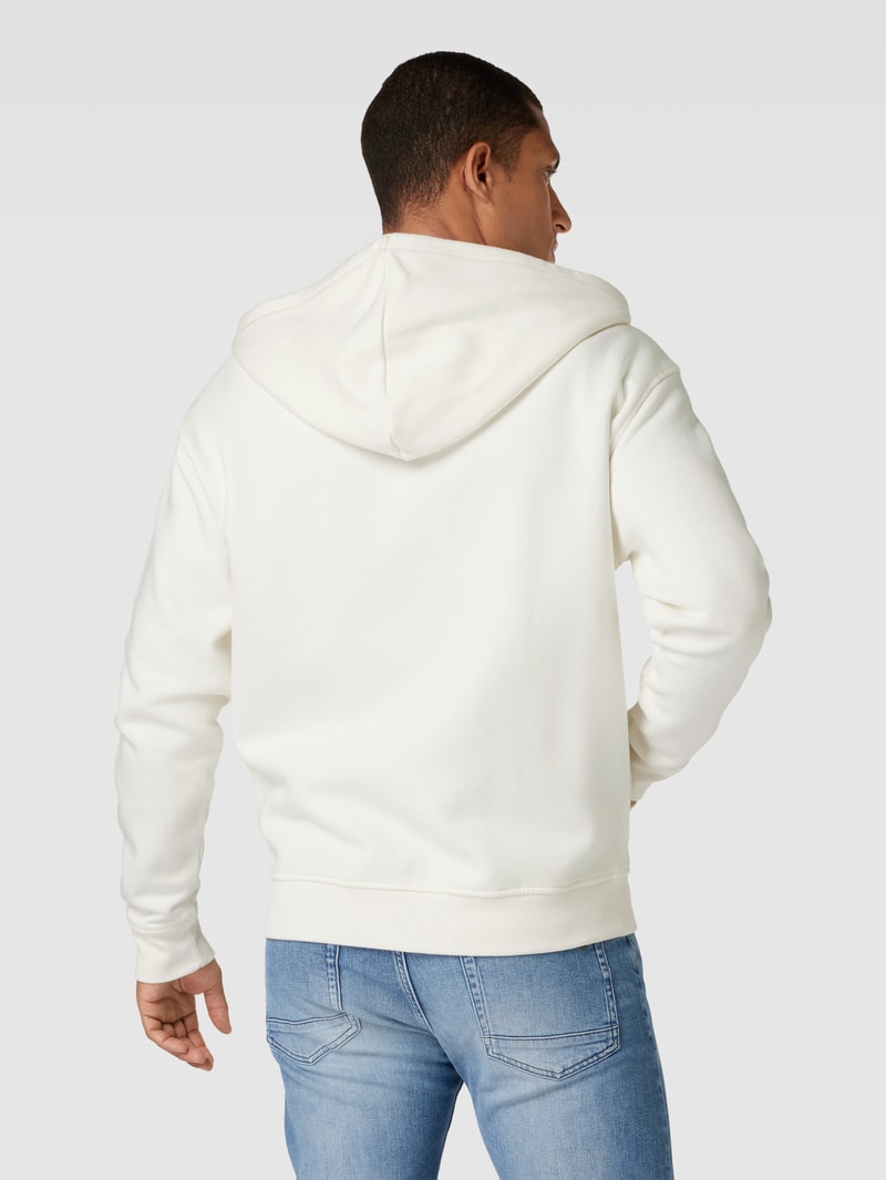 Sweatjacke mit Kapuze in offwhite