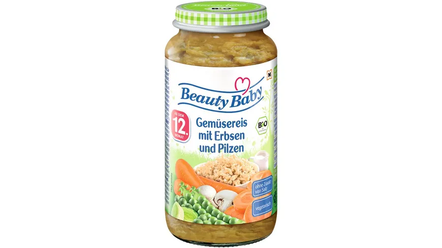 Beauty Baby Gemüsereis mit Erbsen und Pilzen 250 g