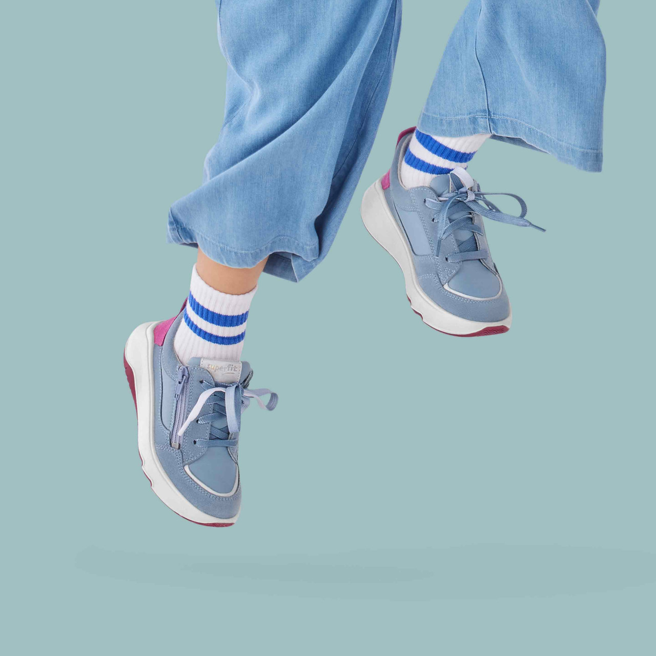 MELODY - Blau Sneaker low mit Reißverschluss