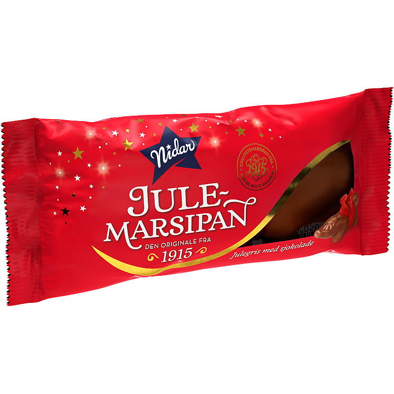 Nidar Julemarsipan gris 60 g m/sjokolade Nidar