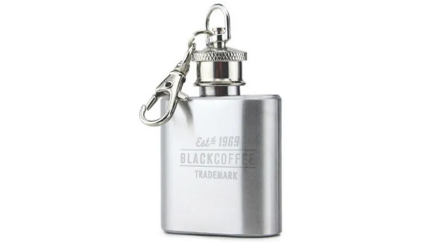 BLACK COFFEE Karabiner Schnapsflasche