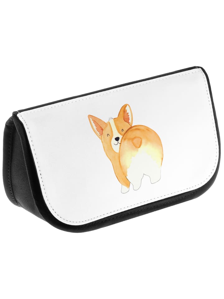 Mr. & Mrs. Panda Kosmetiktasche Corgi Po ohne Spruch in Weiß günstig kaufen onesize