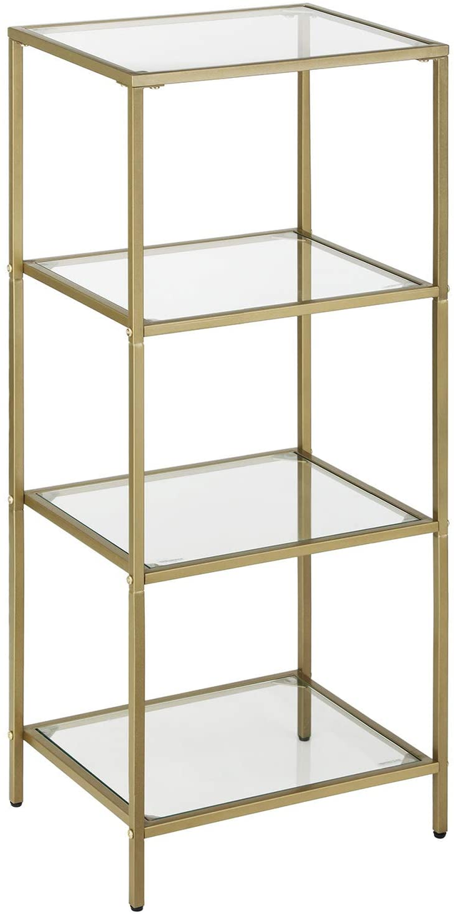 Vasagle Lagerregal, Gold, 40x30x95cm