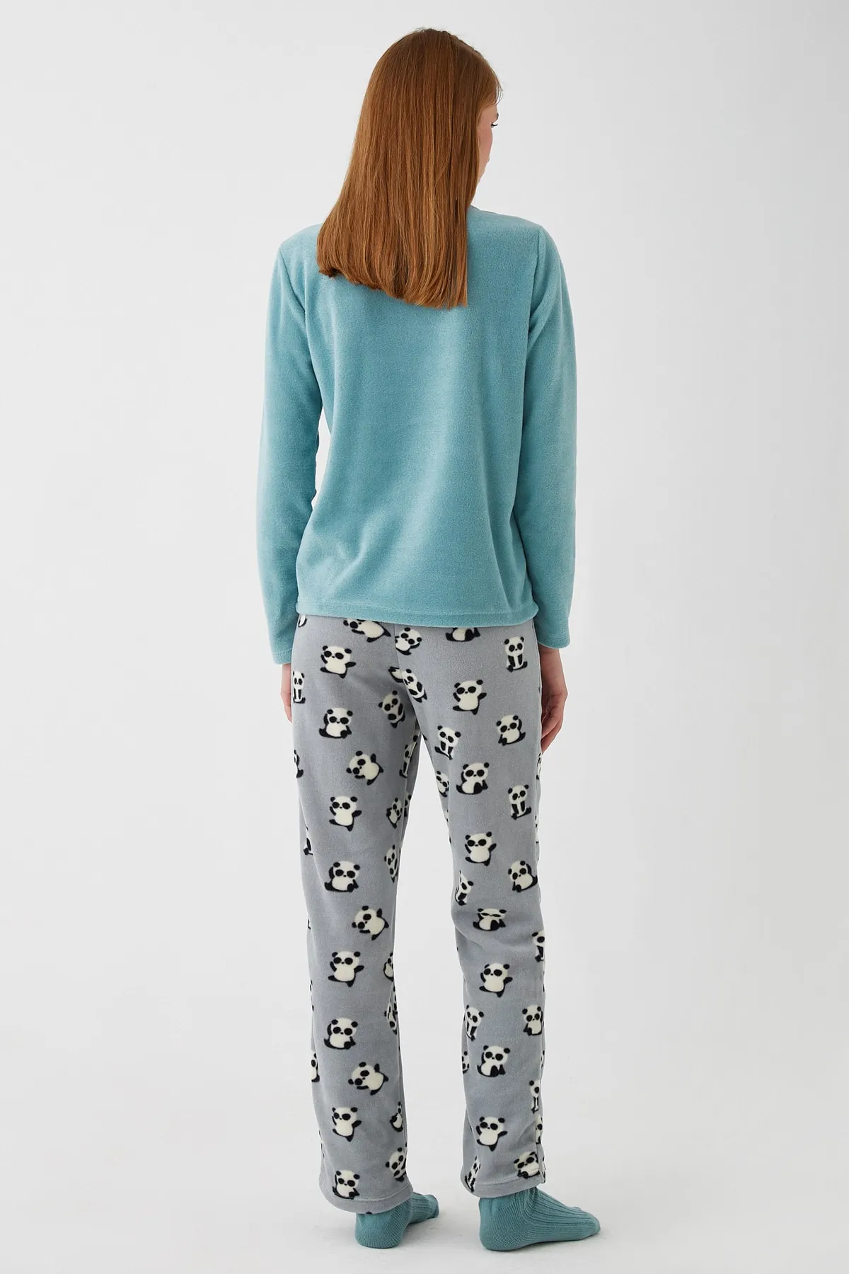 Koton  Grünes Pyjama-Set für Damen 3WLK40049MK