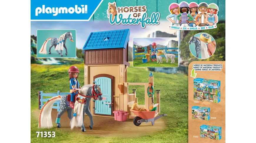 PLAYMOBIL 71353 - Horses of Waterfall - Amelia & Whisper mit Pferdebox