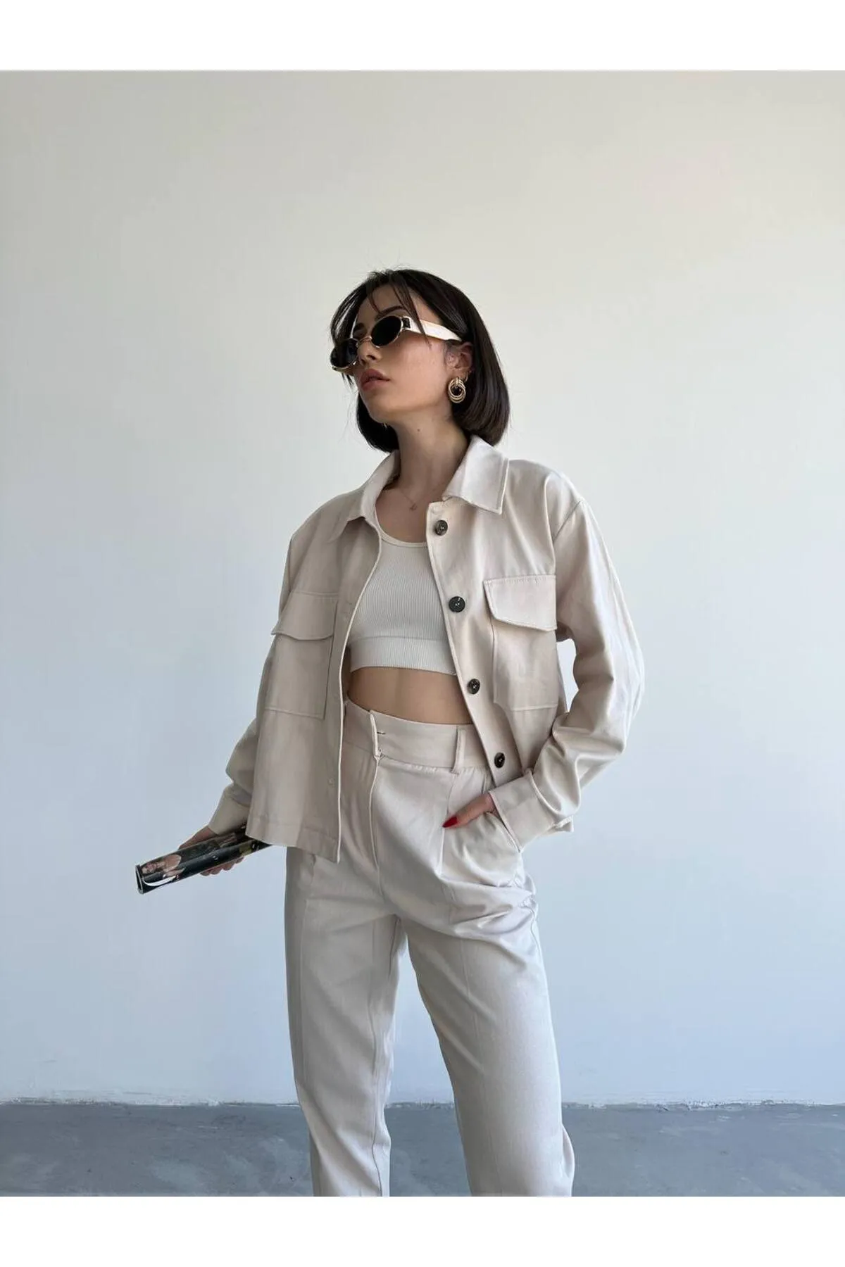 Laluvia  Zweiteiler - Grau - Regular Fit