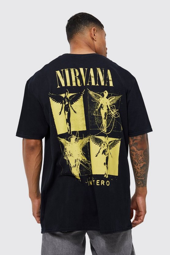 Oversize T-Shirt mit Nirvana-Print