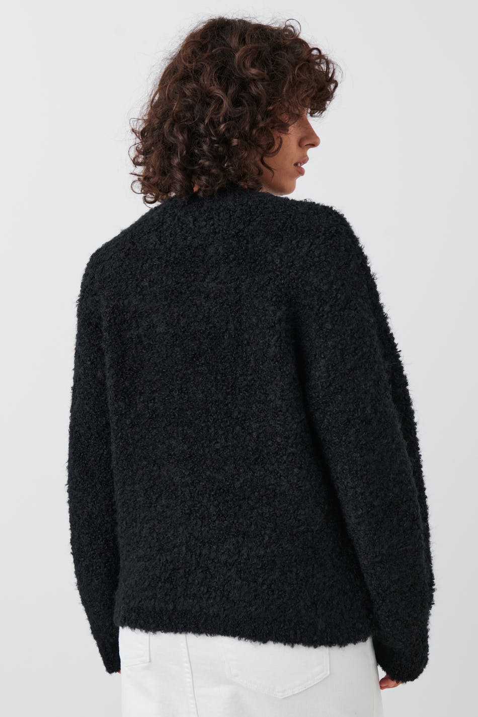 Boucle knitted sweater