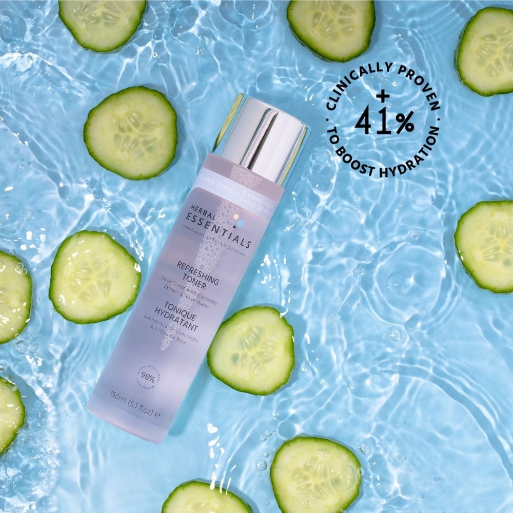 herbal essentials Refreshing Toner with Cucumber extract & Rose Water Lotions