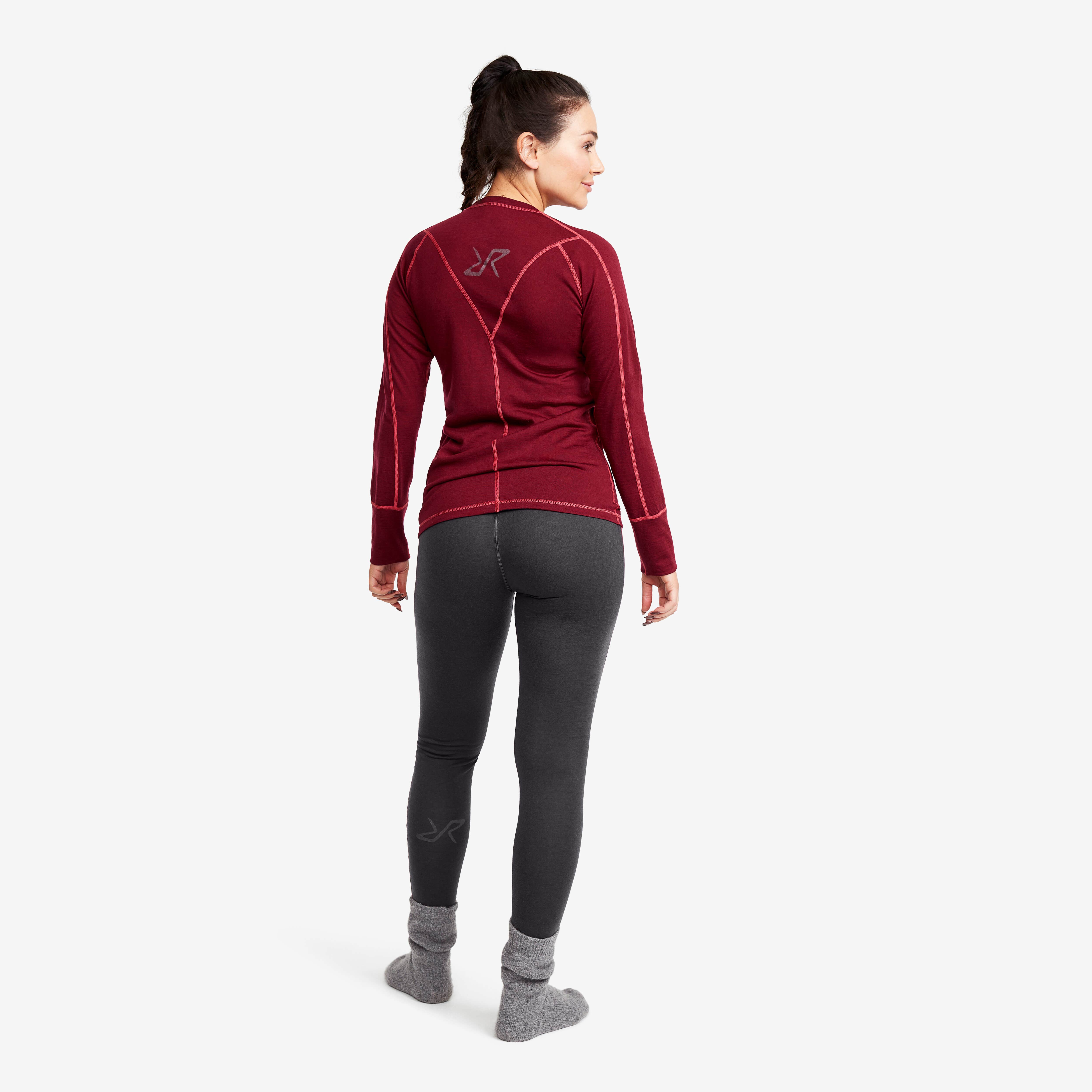 Outright Merino Pants Femme Anthracite