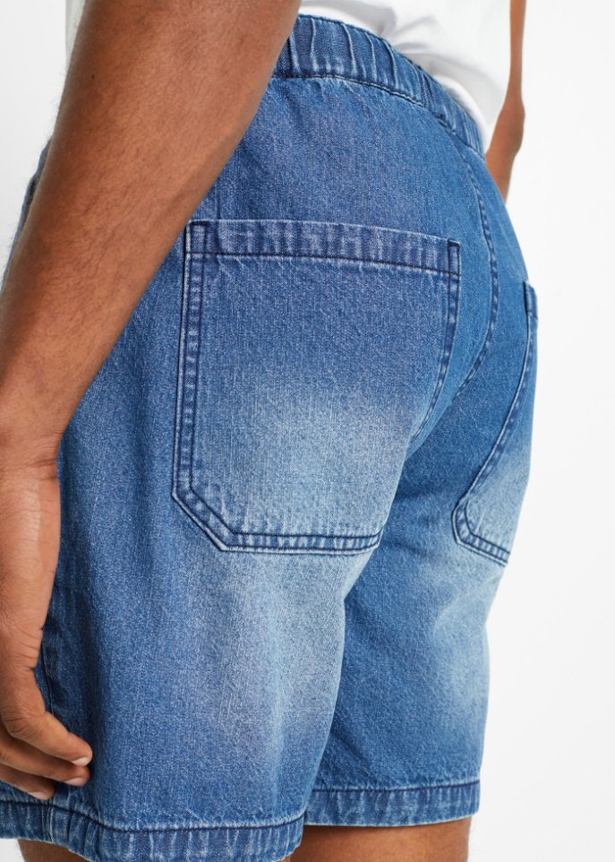 Schlupf-Jeans-Shorts, Loose Fit