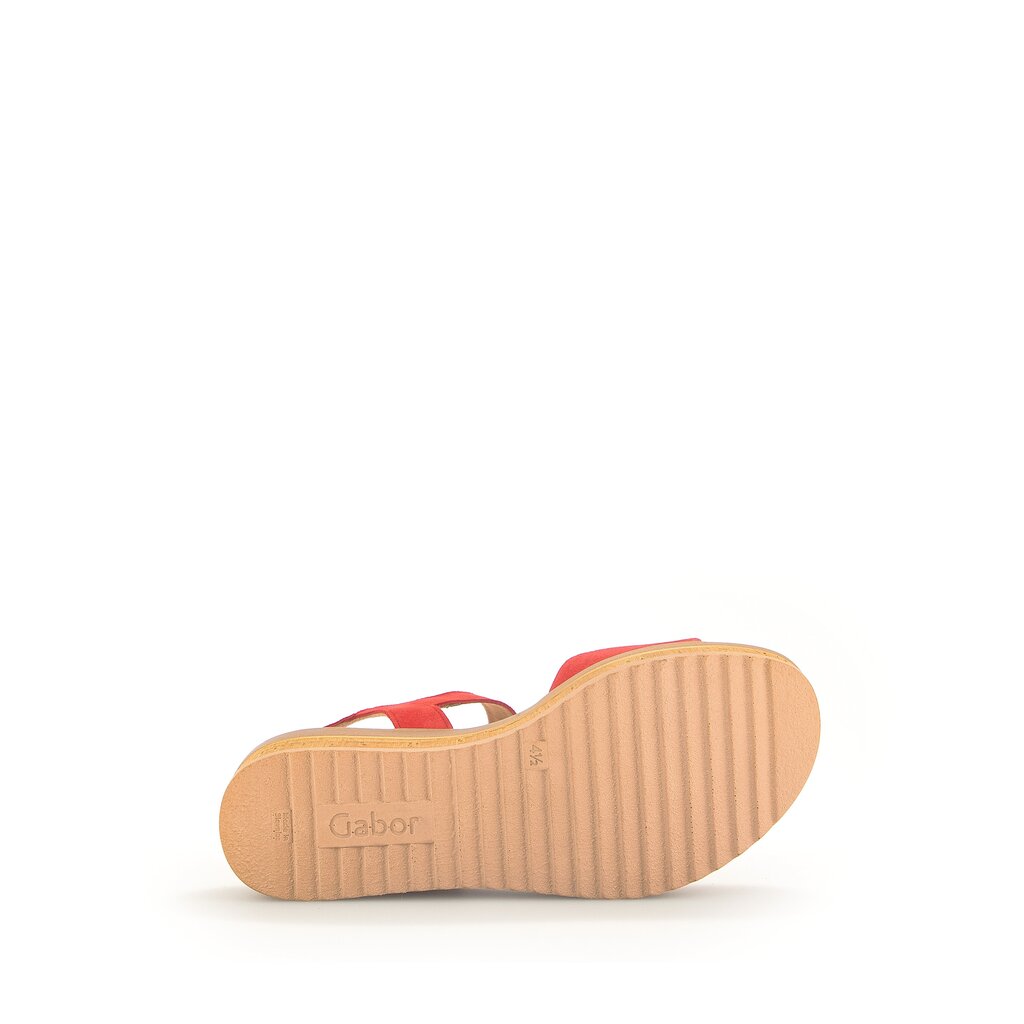 Gabor fashion Plateau Sandale rot