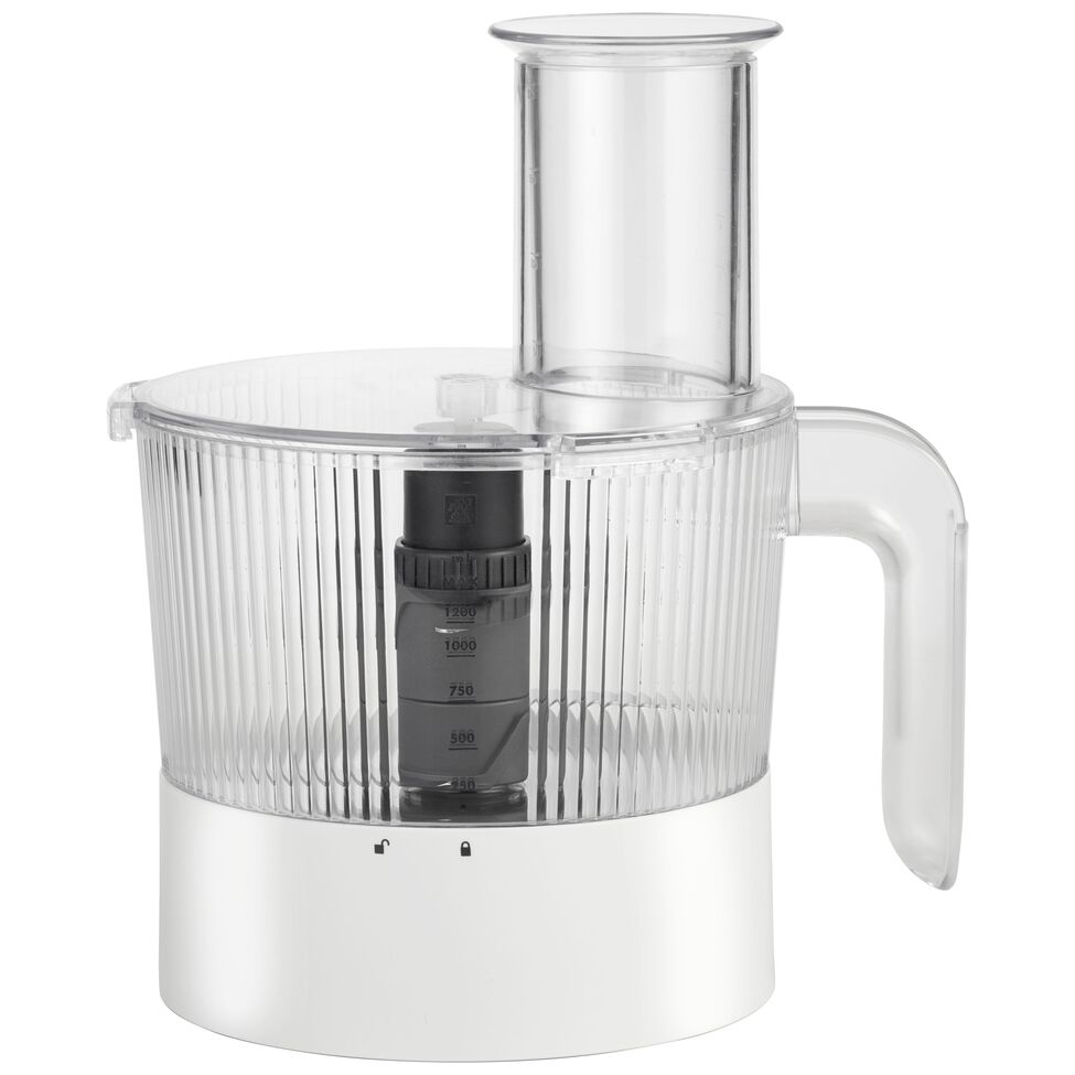 Küchenmaschine Zubehör 1,2 l, Silber-Weiß
