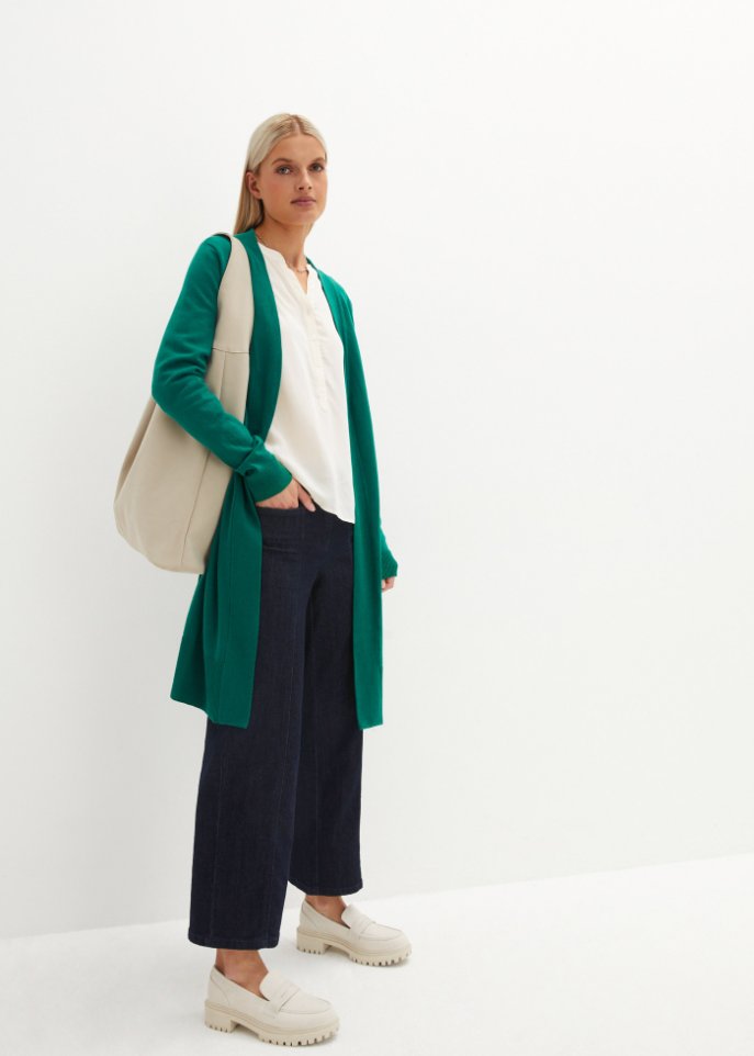 Longstrickjacke