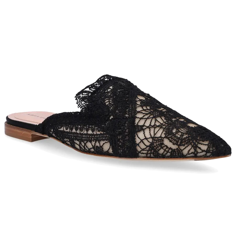 Alberta Ferretti - Slipper 11271 Baumwolle - schwarz