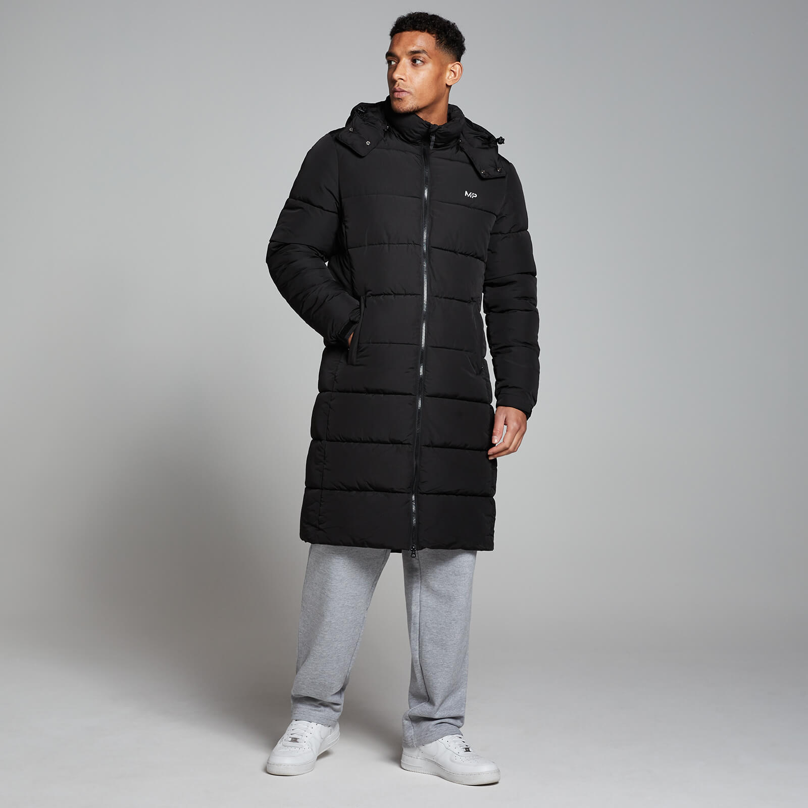 Doudoune longue MP pour hommes – Noir