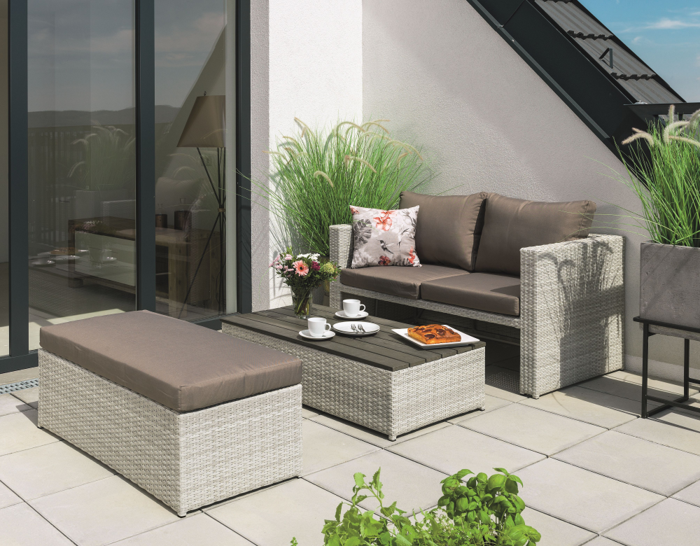 Gartenlounge Set Arne 3-teilig