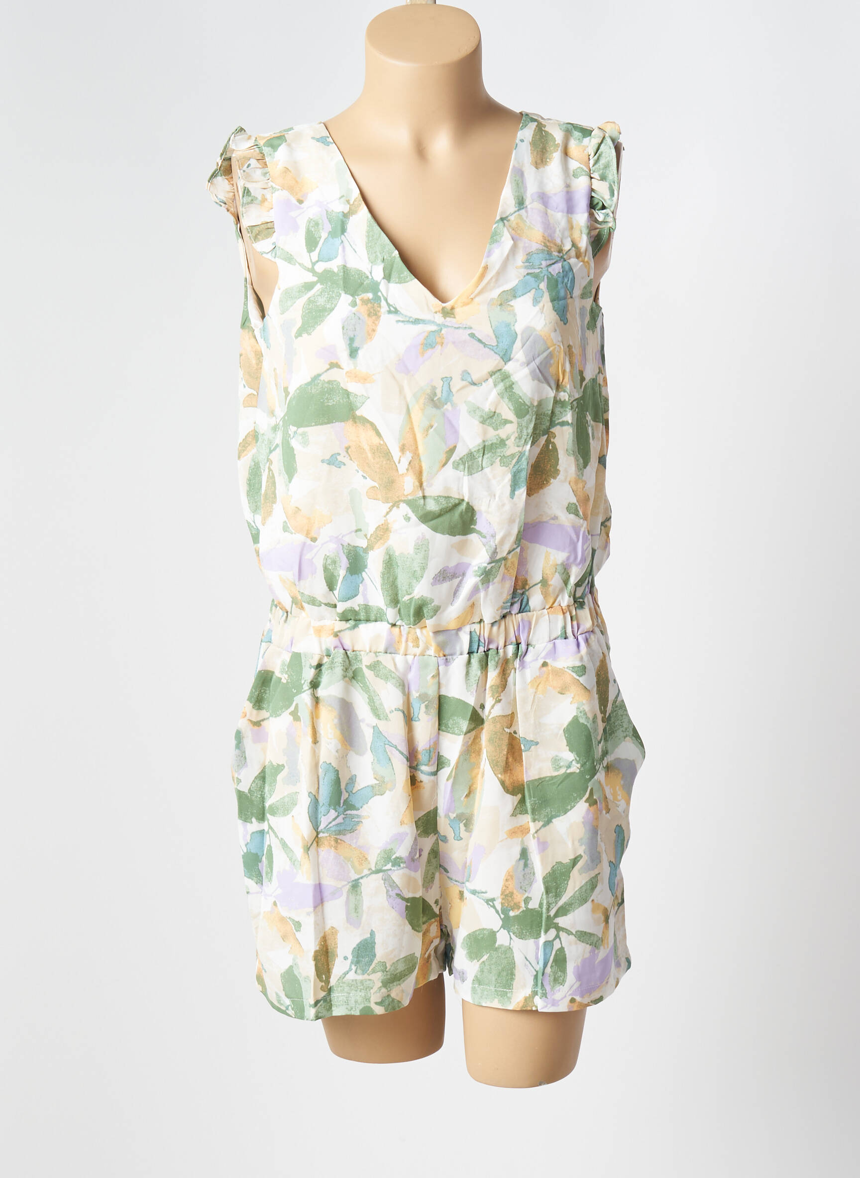 Emma Ella Combi Shorts Femme couleur vert