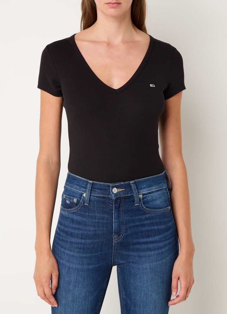 Tommy Hilfiger Fine-knit T-shirt with logo