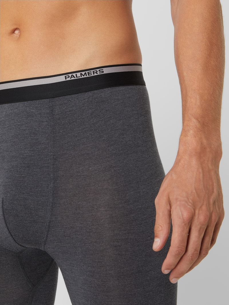 Long Johns aus Mikrofaser in anthrazit