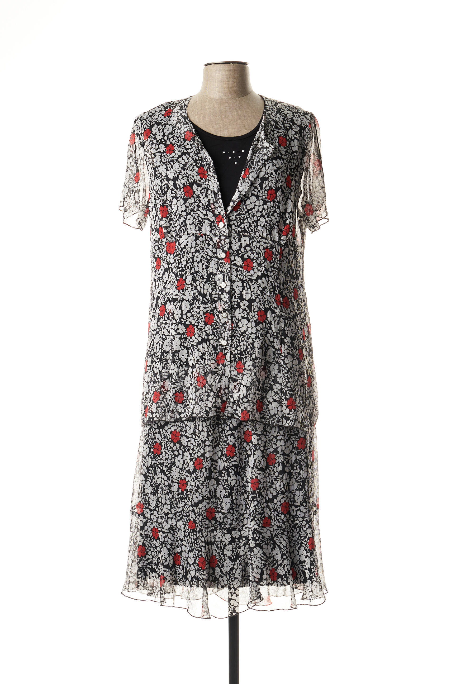 Gevana Ensembles Jupe Femme couleur gris