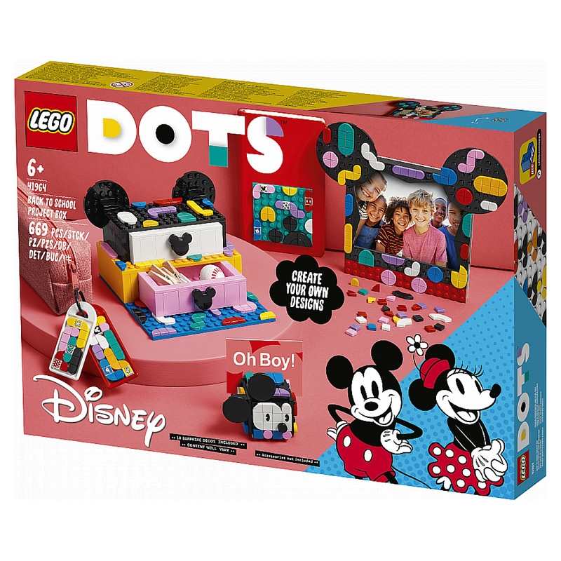 41964 Boîte créative la rentrée mickey mouse et minnie mouse LEGO DOTS