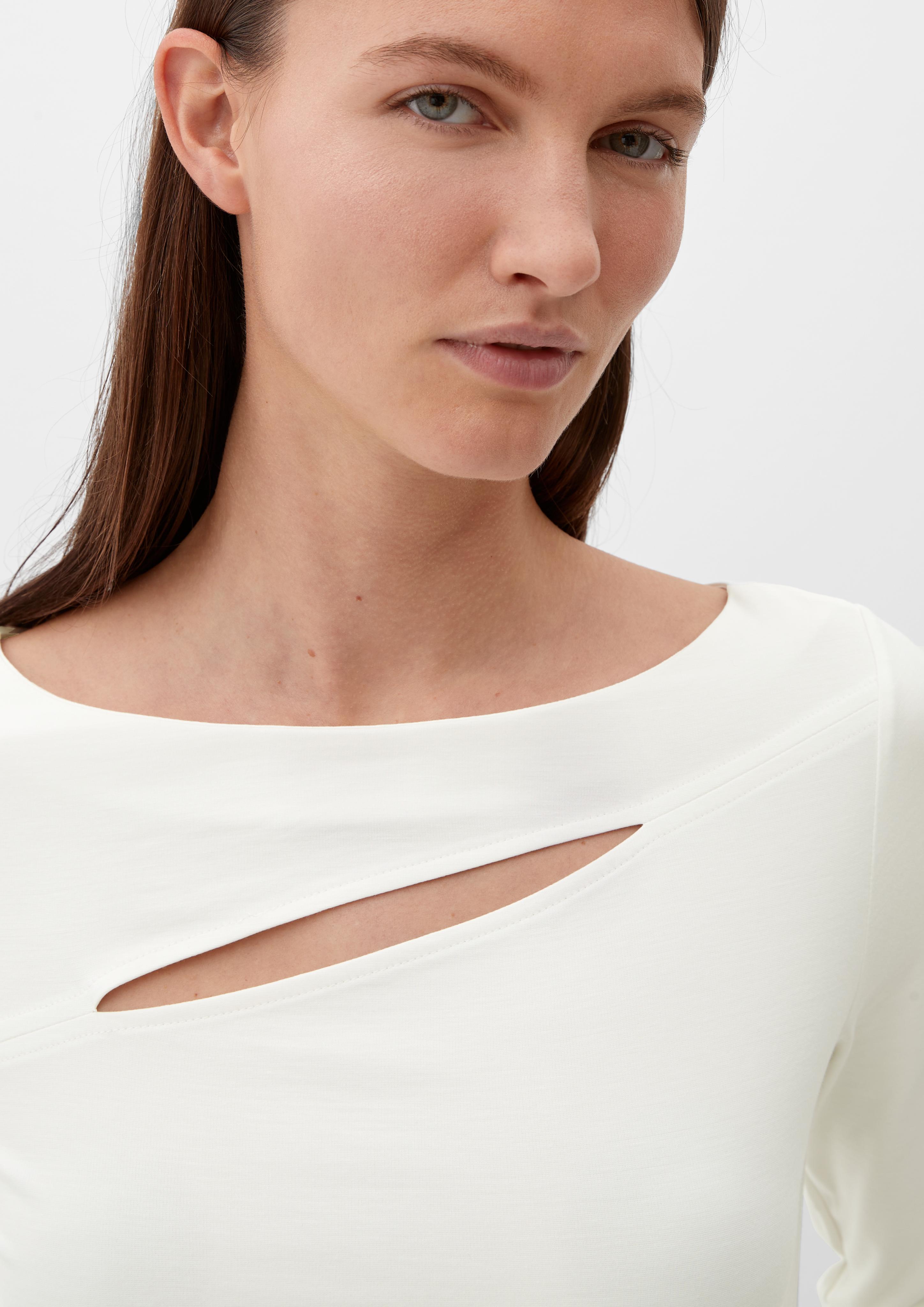 Langarmshirt aus Viskosemix  2133300-0200