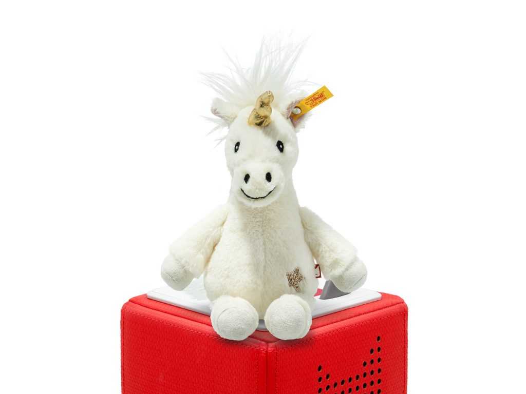 tonies Hörspielfigur Tonies-Steiff Soft Cuddly Friends mit Hörspiel Unica Einhorn, (1-St), plüschig weich