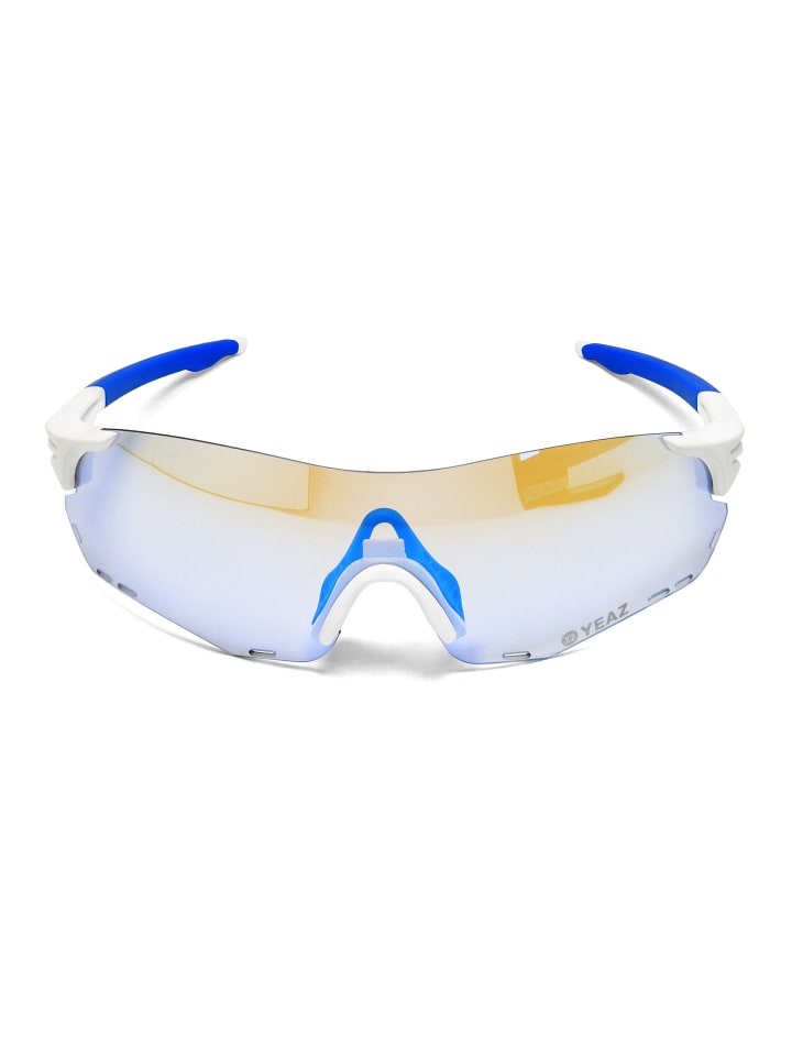 YEAZ SUNELATION Sport-Sonnenbrille weiß/rot in weiß / blau günstig kaufen onesize
