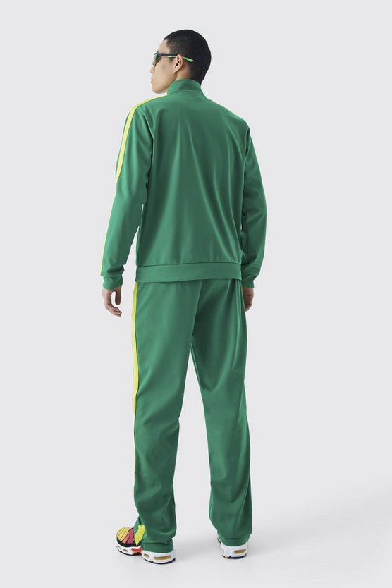 Lockere Trikot-Jogginghose mit Reißverschluss-Detail