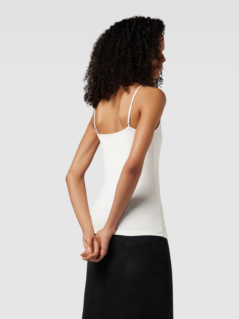 Trägertop mit Spitzenbesatz Modell 'MARICA' in offwhite