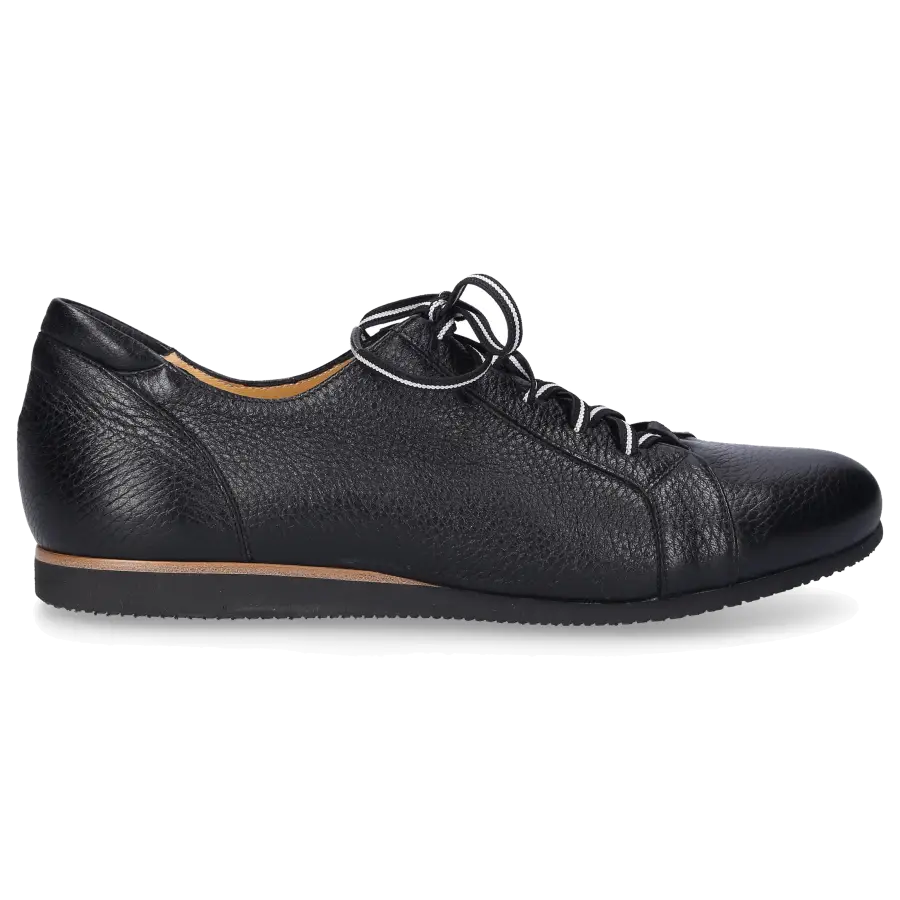 Truman's - Sneaker low 9142 Hirschleder Logo schwarz - schwarz