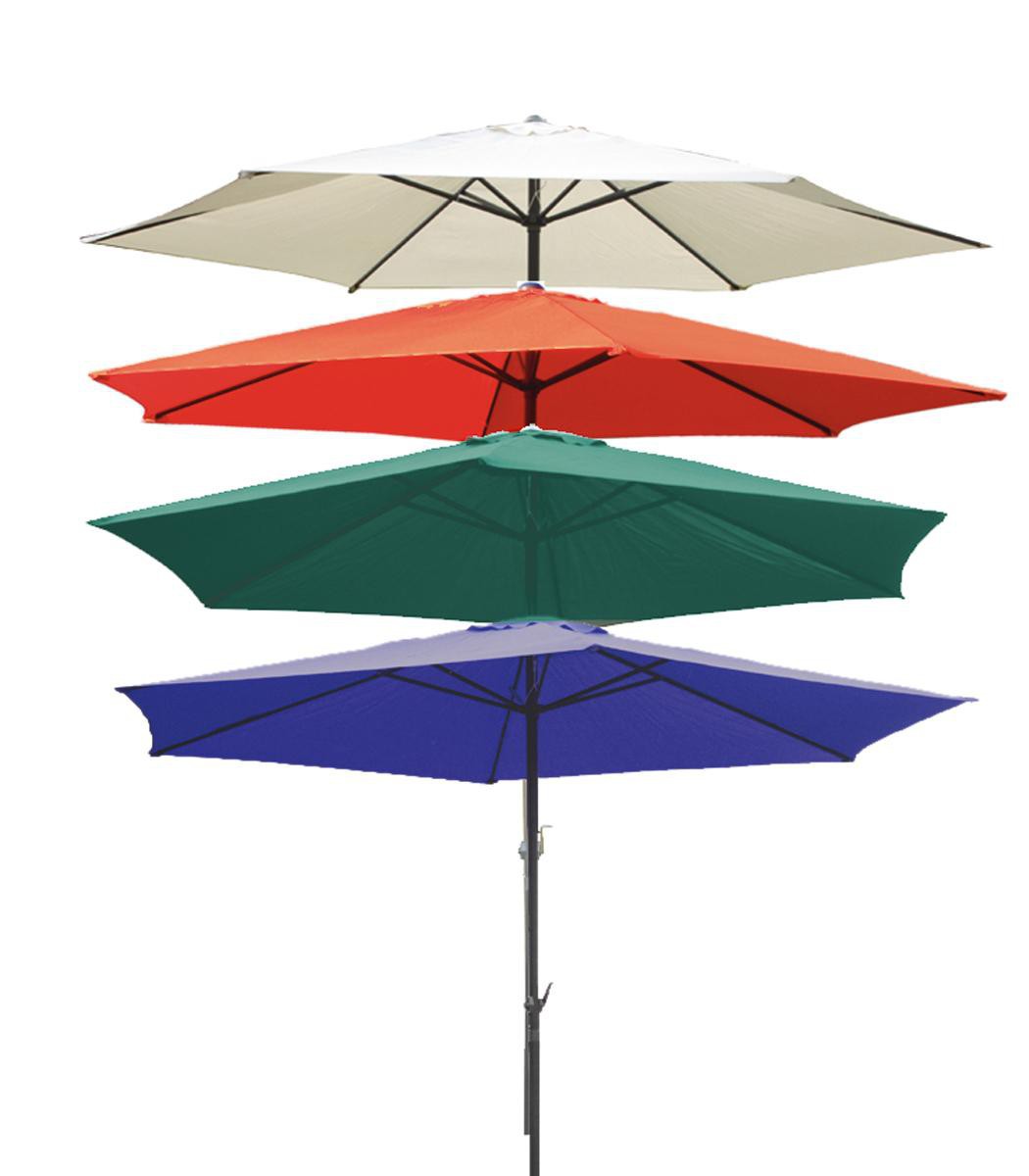 Garden Pleasure Harms Sonnenschirm BLAU, Ø 300cm, 6 Streben