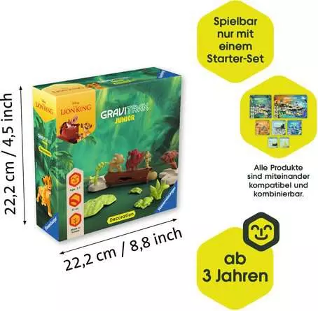 GraviTrax Junior Extension Lion King - Kugelbahn-Erweiterung für Kinder ab 3 Jahren