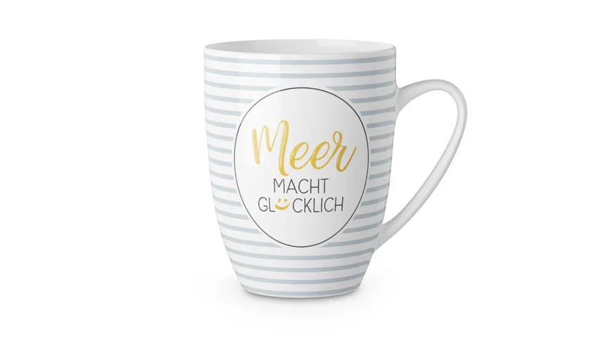 Geschenk für Dich Becher Meer macht glücklich