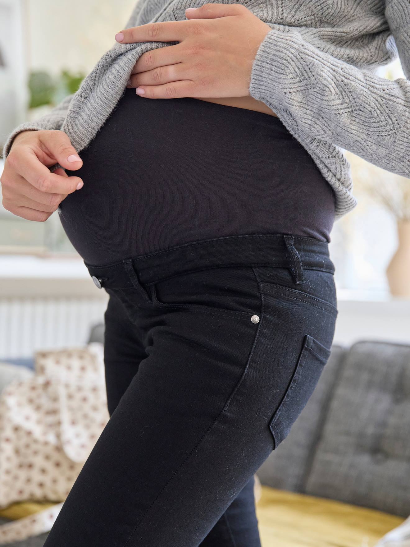 Vertbaudet Umstands-Jeans, Skinny-Fit BASIC - blue stone