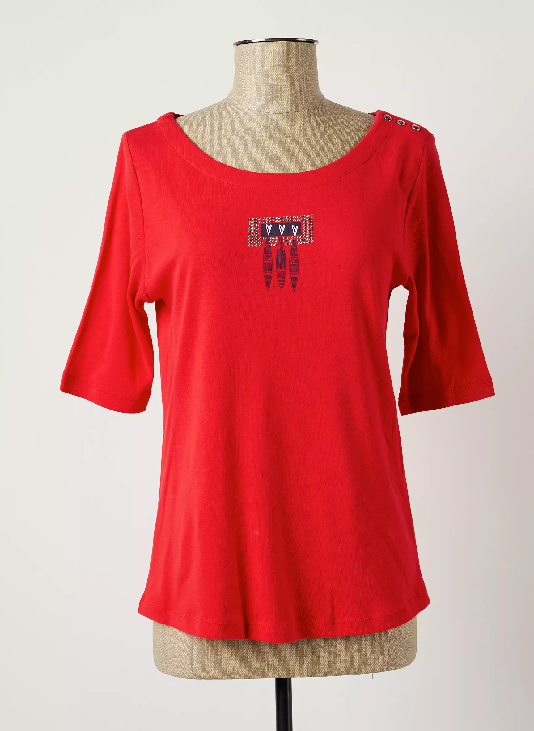 Thalassa Tshirts Femme couleur rouge