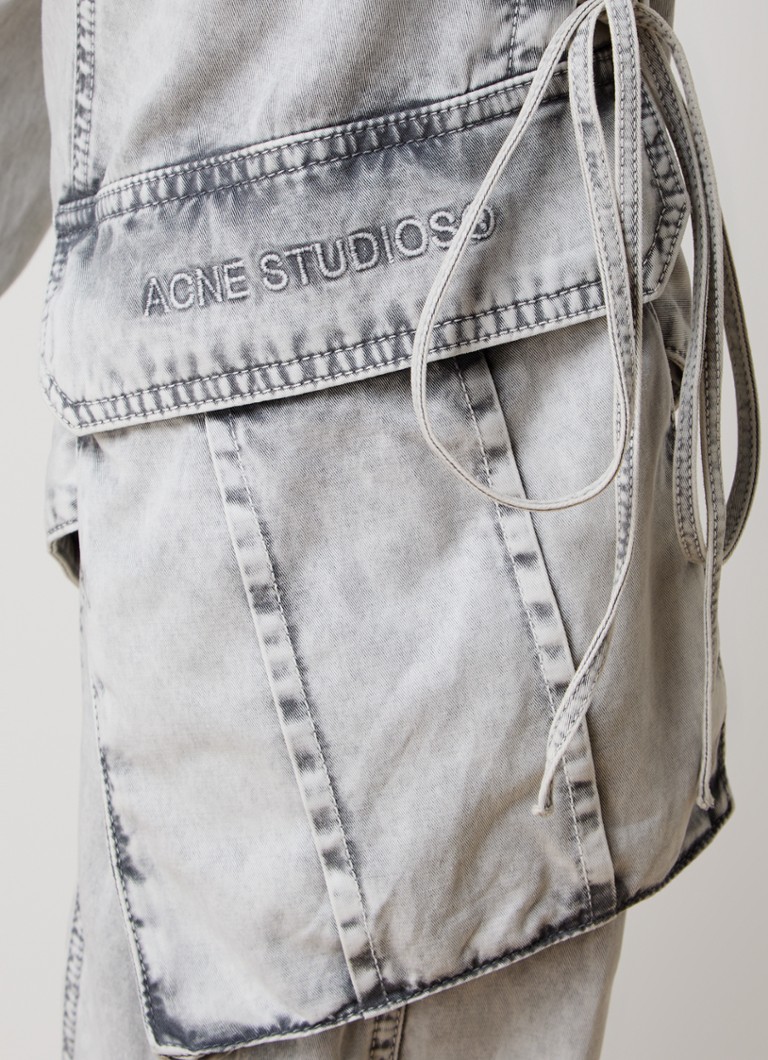Acne Studios Παντελόνι με ψηλή μέση, φαρδιά εφαρμογή και πέτα