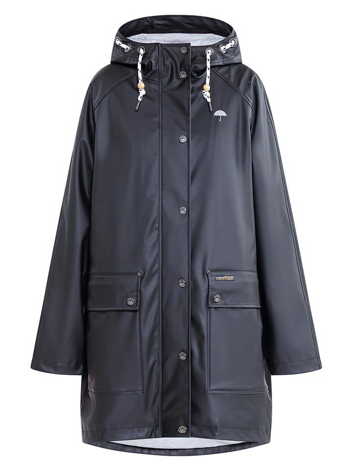 Schmuddelwedda Regenparka in Schwarz günstig kaufen