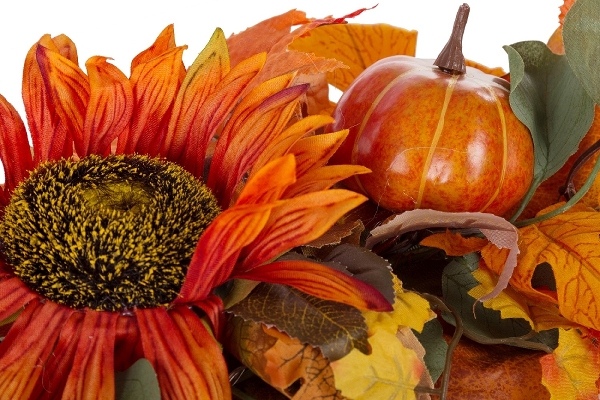 MyFlair Tischläufer Herbst Blumen mit LED, aus Polyester