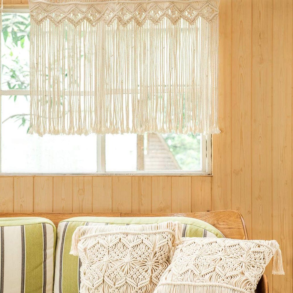 Wandteppich Makramee Wandbehang Tapisserie, Handgemachte Gewebte Makramee, Questive