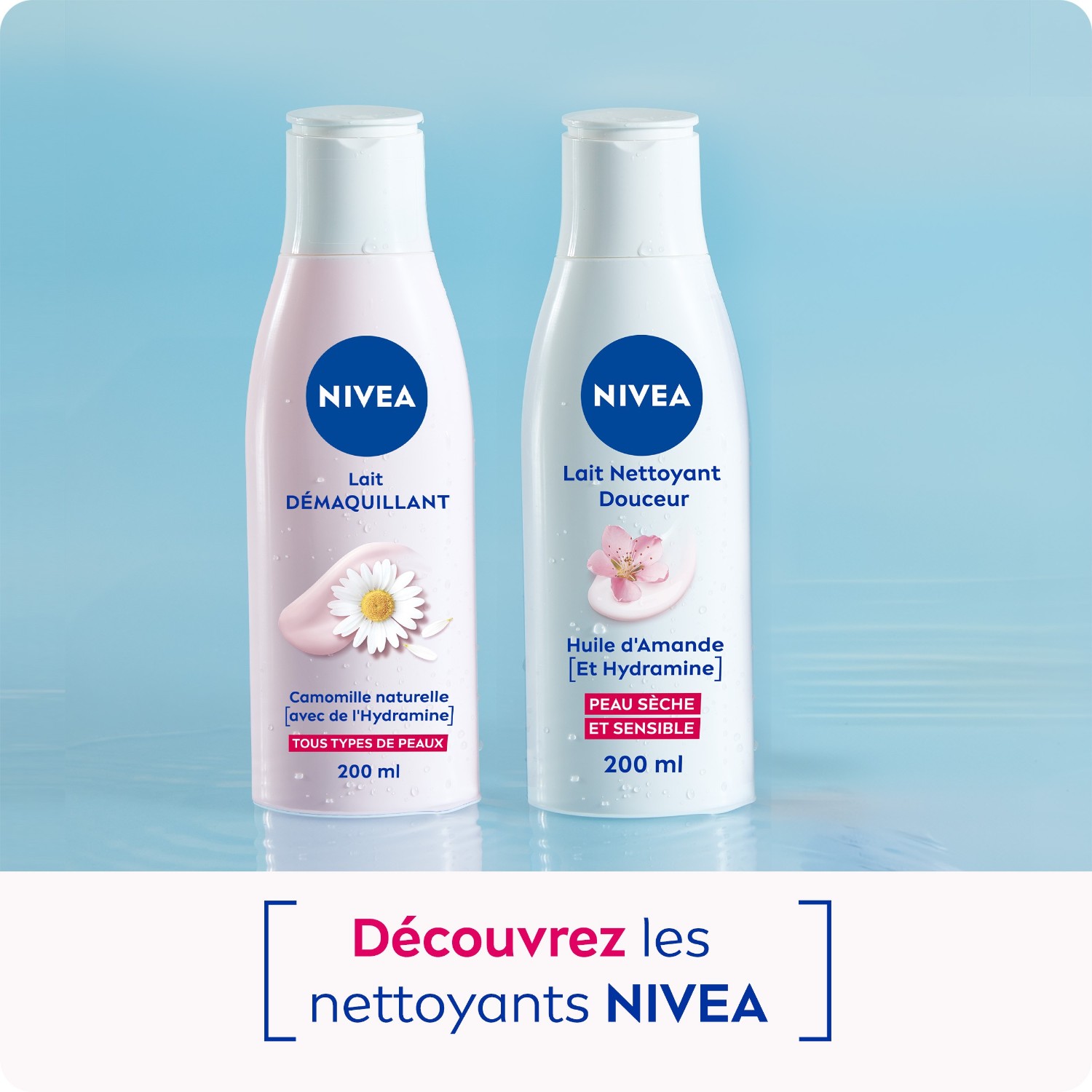 Latte detergente viso e occhi NIVEA con camomilla naturale