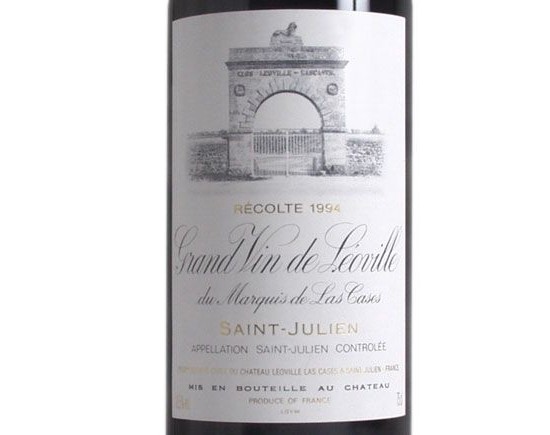 Château Leoville Las Cases Rouge 1994, Second Cru Classé En 1855 Bordeaux Saint-Julien