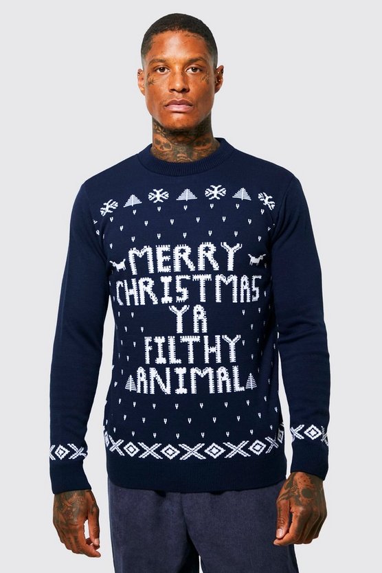 Merry Christmas Ya Filthy Animal Pullover