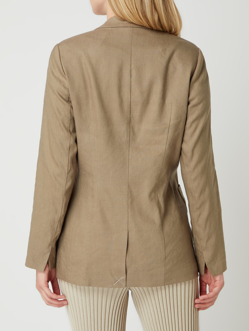 Blazer mit Viskose-Anteil in khaki