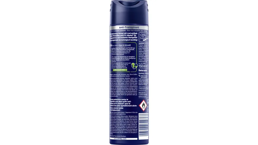 NIVEA MEN Deo Spray Dry Active Anti -Transpirant 150 ml