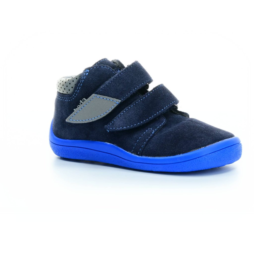 Beda Daniel mit Membran (BF 0001/W/M/2) dunkelblaue Barfuß-Stiefeletten