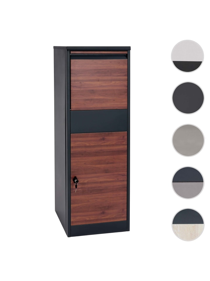 MCW Paketkasten G80 Größe XL, Verzinkt anthrazit Holzoptik dunkelbraun günstig kaufen onesize